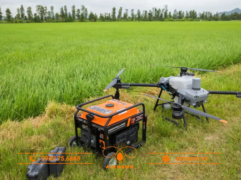 Hạ cánh DJI T25