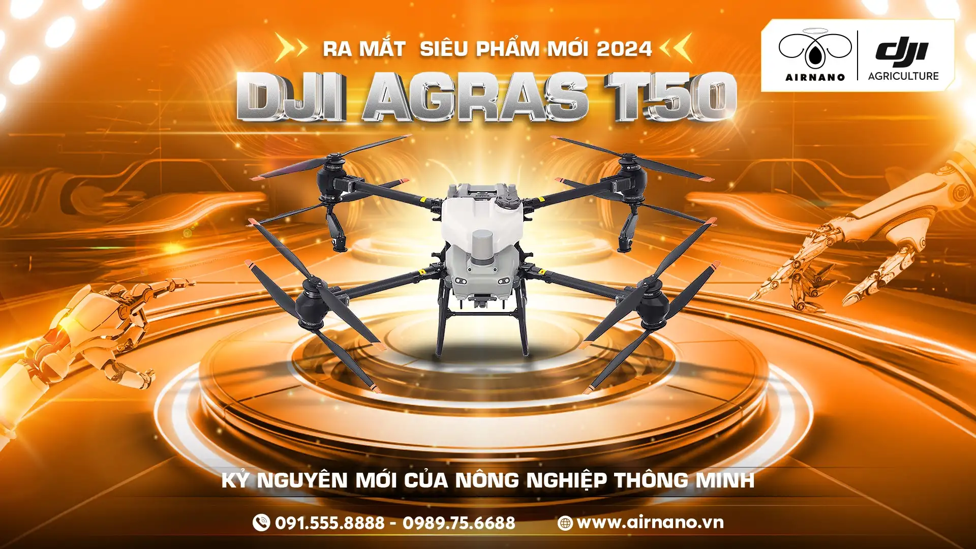giá máy bay phun thuốc dji t50