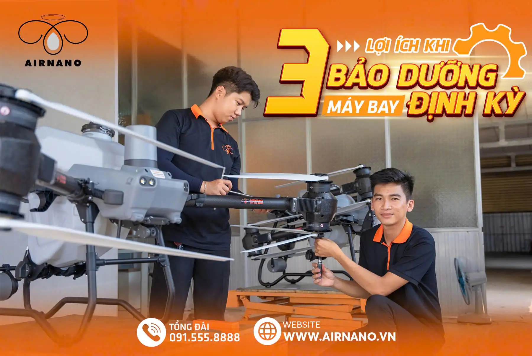 Hướng dẫn bảo trì và bảo dưỡng máy bay phun thuốc DJI T50