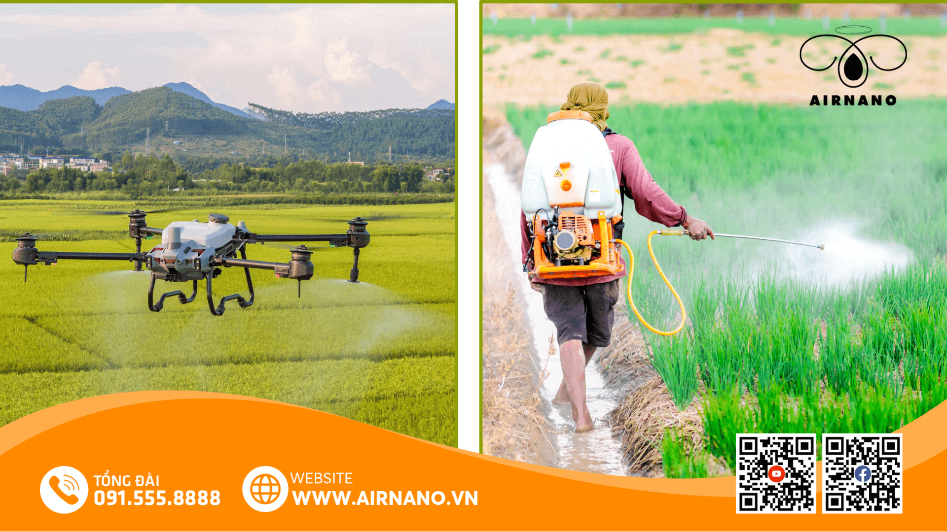 So sánh máy bay phun thuốc với phương pháp truyền thống