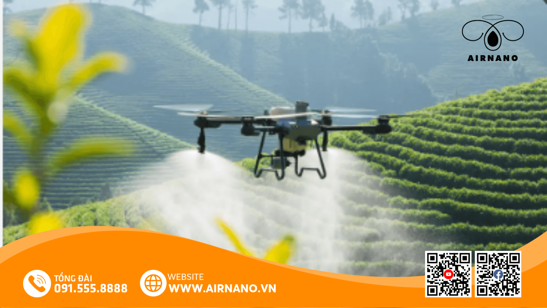 Drone phun thuốc tiết kiệm thời gian và công sức
