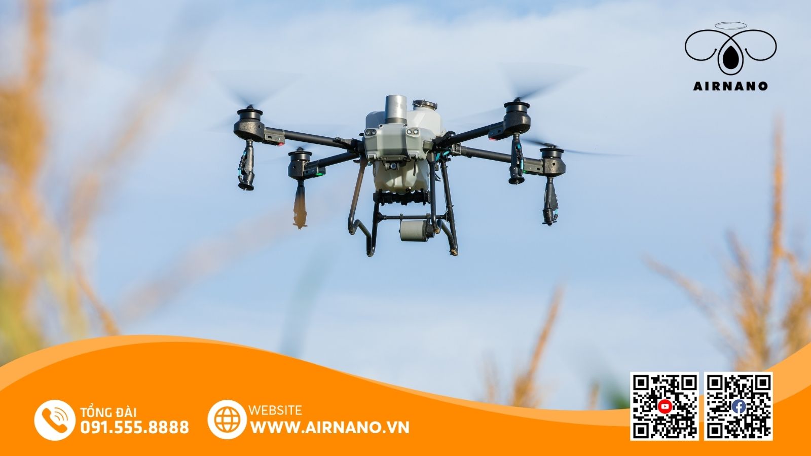 DJI Agras T50_ Giải pháp máy bay xịt thuốc hiệu quả vượt trội cho vườn cam