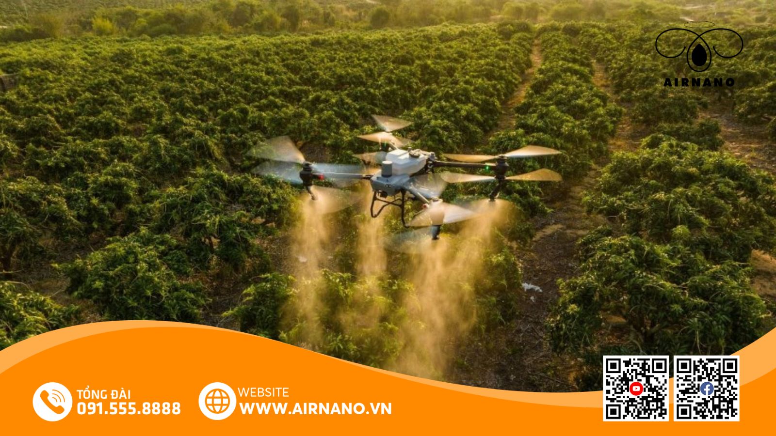 Lợi ích của máy bay phun thuốc cho cây mít