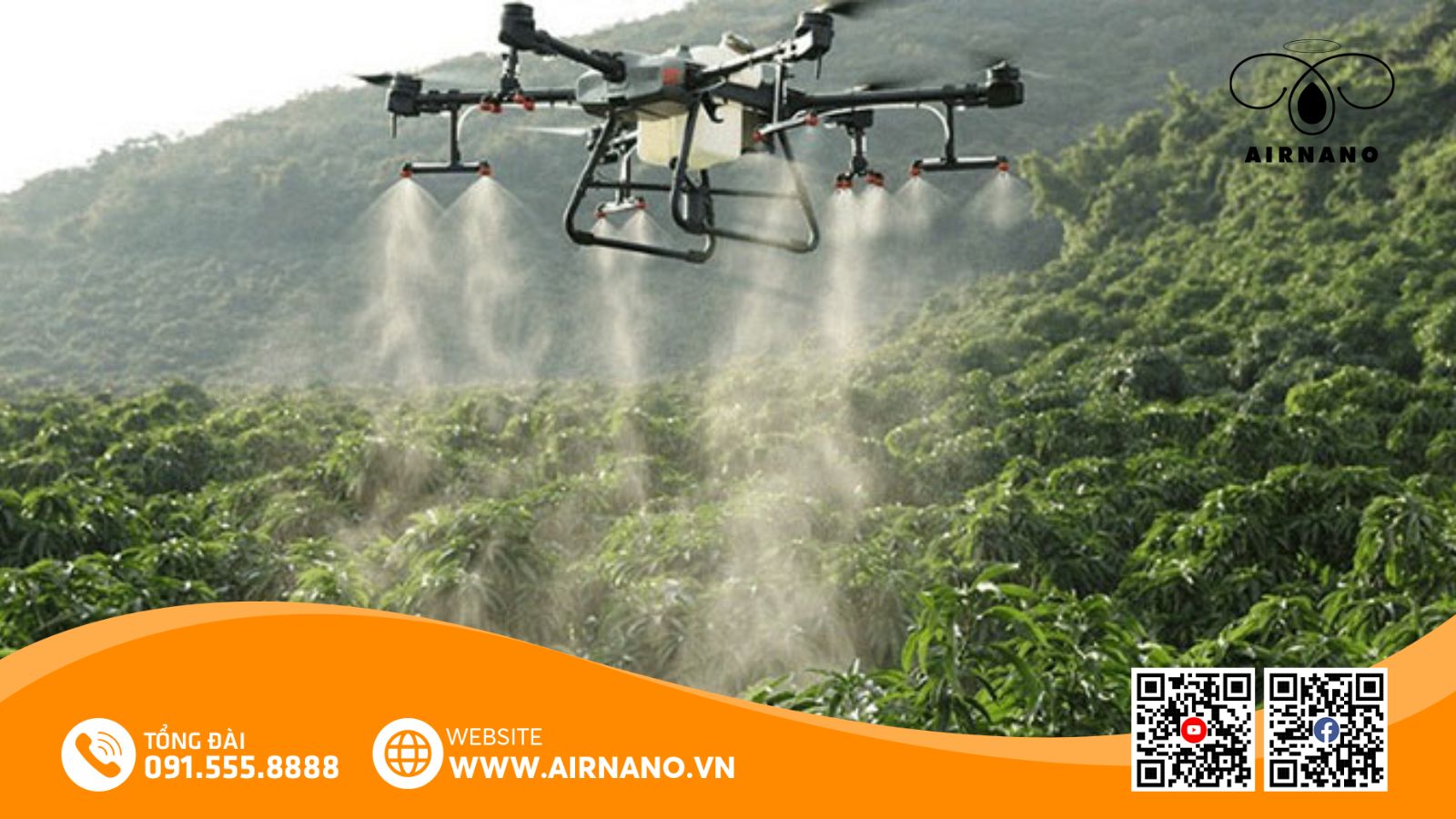 Lợi ích của máy bay phun thuốc cho cây xoài