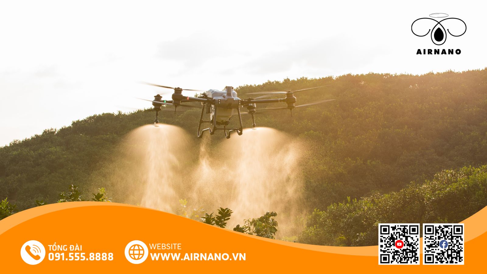 Lợi ích của thiết bị bay không người lái phun thuốc cho cây vải