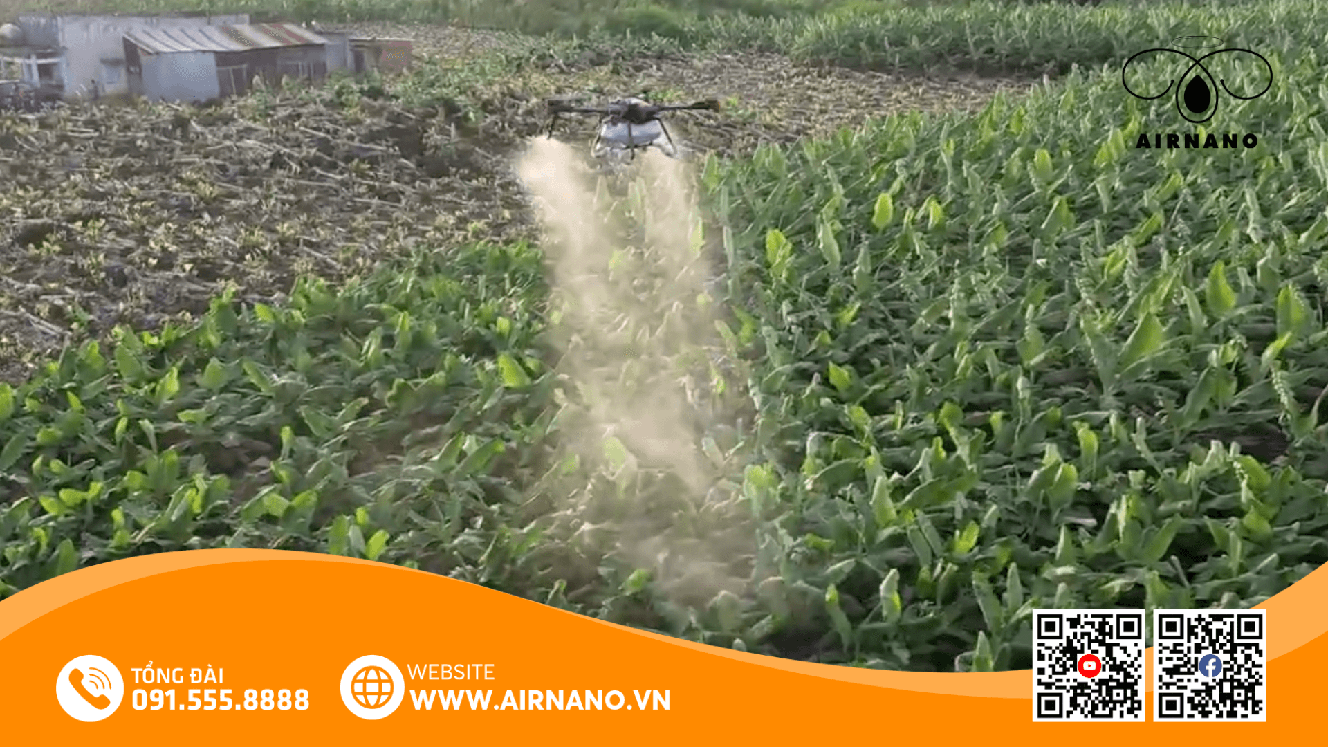 Drone giúp hiệu suất phun thuốc vượt trội