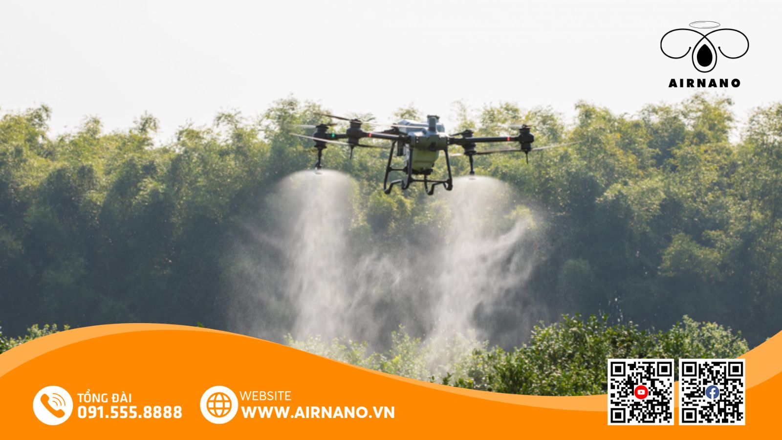 Ứng dụng máy bay phun thuốc cho cây chanh dây