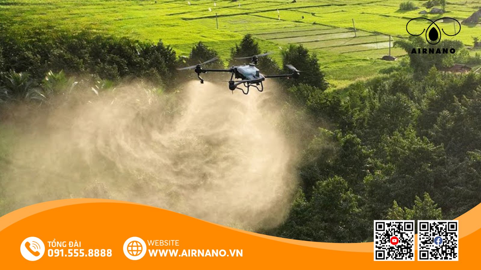 Ưu điểm của máy bay phun thuốc cho cây chanh dây