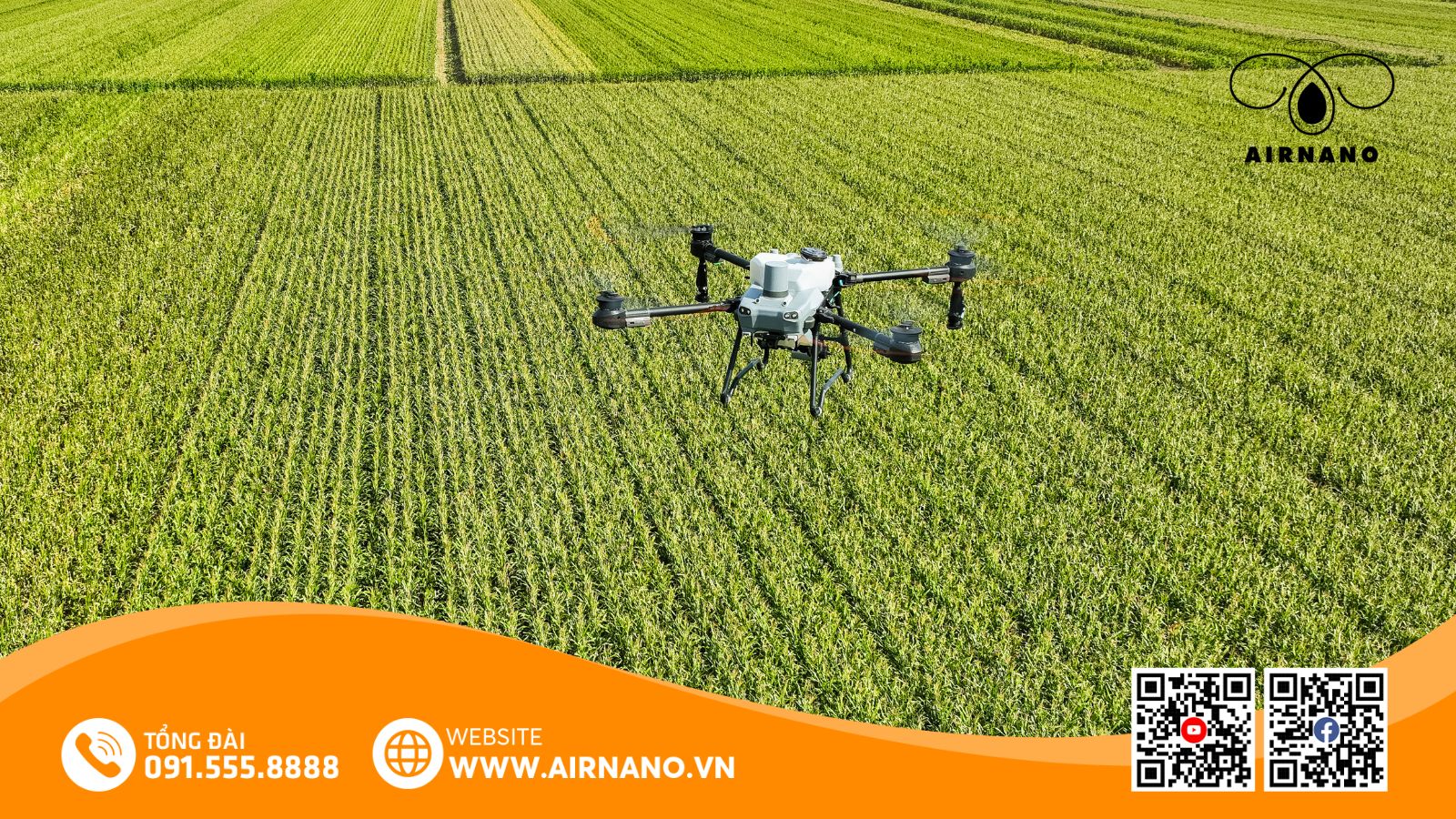 DJI Agras T50_ Giải pháp thiết bị bay phun thuốc tối ưu cho cây mía