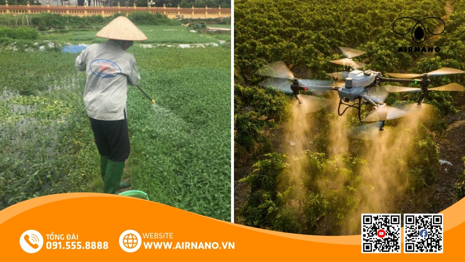 Đối chiếu hiệu quả giữa phương pháp phun thuốc truyền thống và công nghệ máy bay cho rau màu