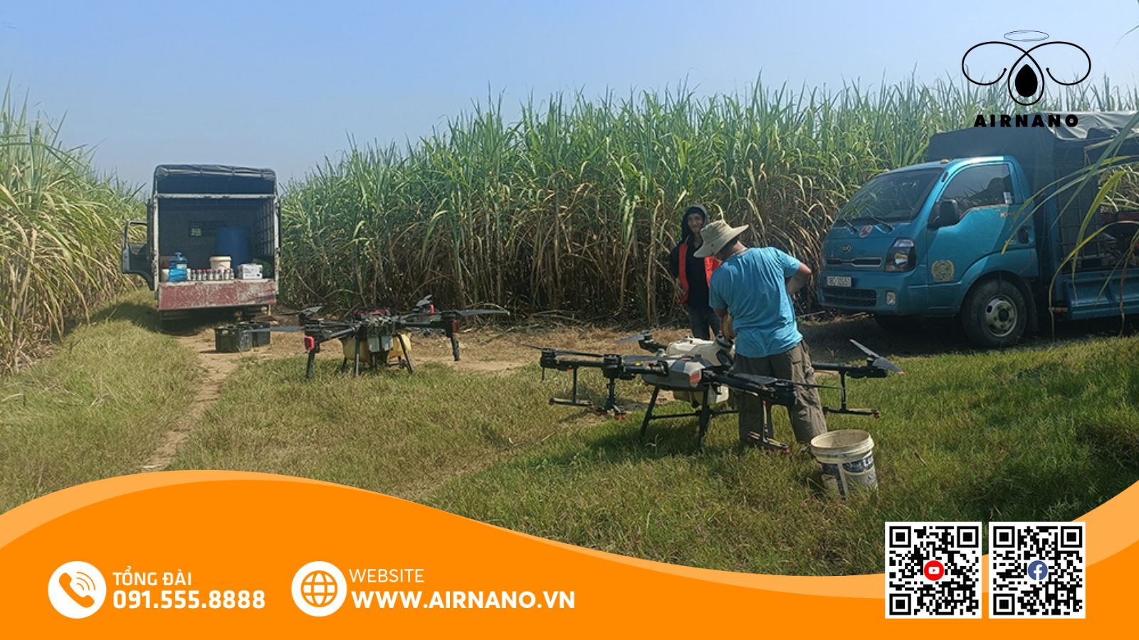 Lợi ích của thiết bị bay không người lái phun thuốc cho cây mía