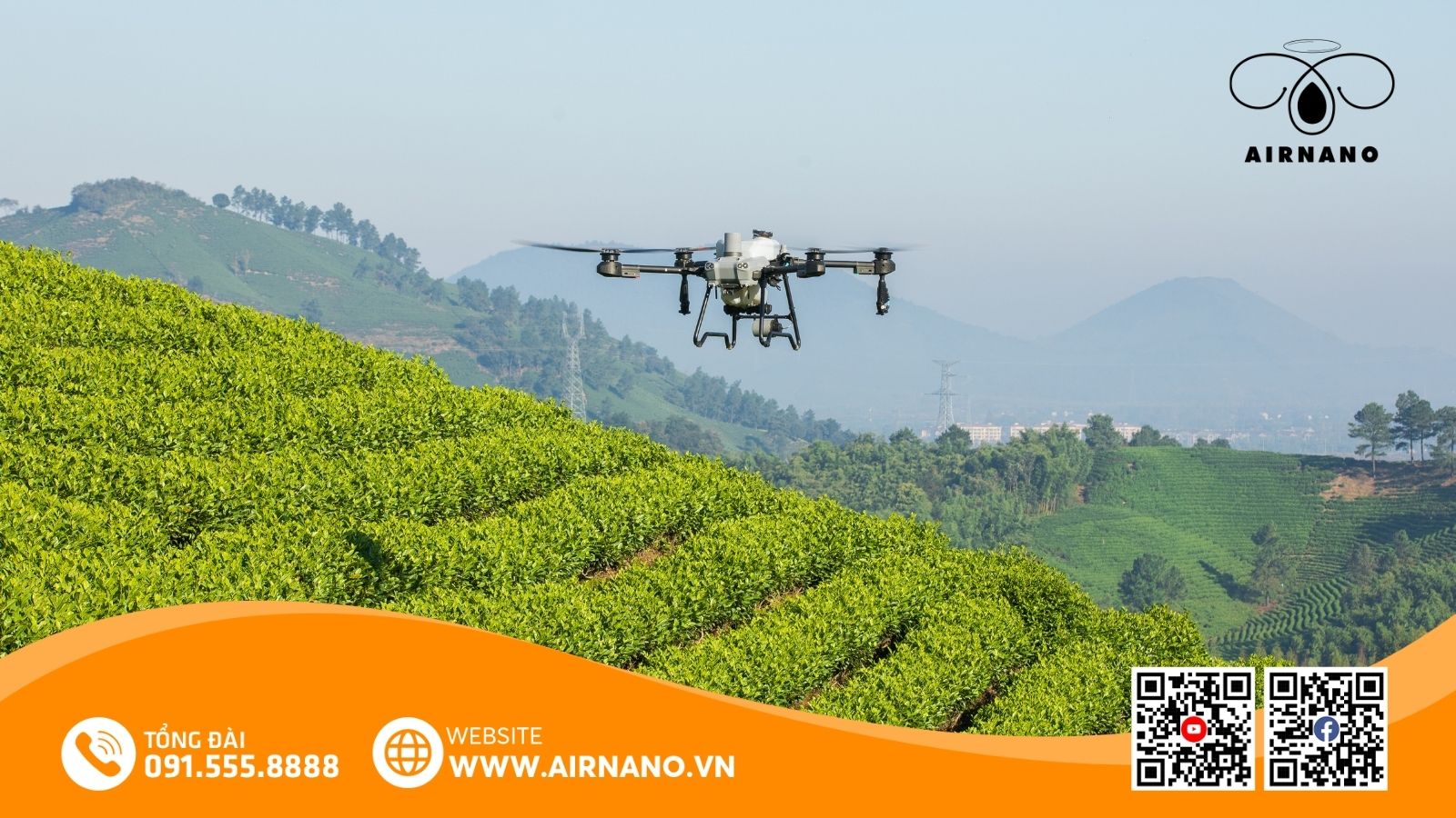 Ứng dụng máy bay phun thuốc cho cây chè