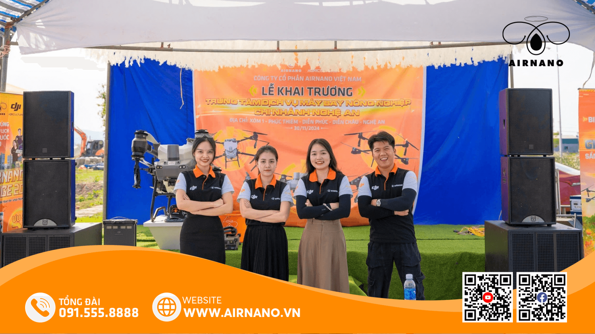 Airnano cung cấp máy bay phun thuốc ở Cà mau