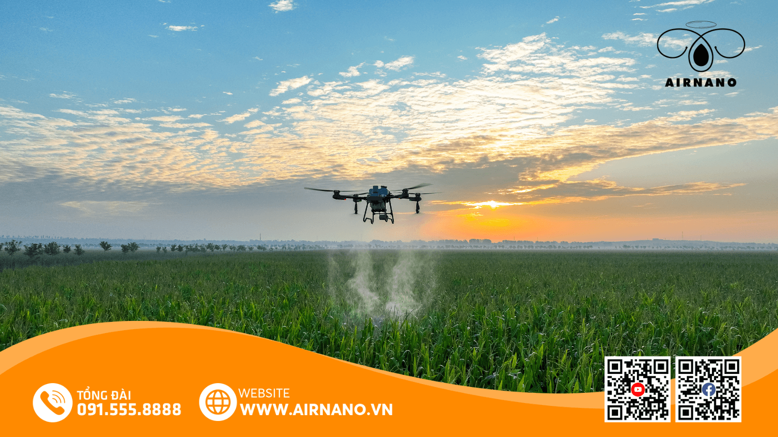 Ứng dụng thiết bị bay nông nghiệp cho cây trồng ở miền Bắc